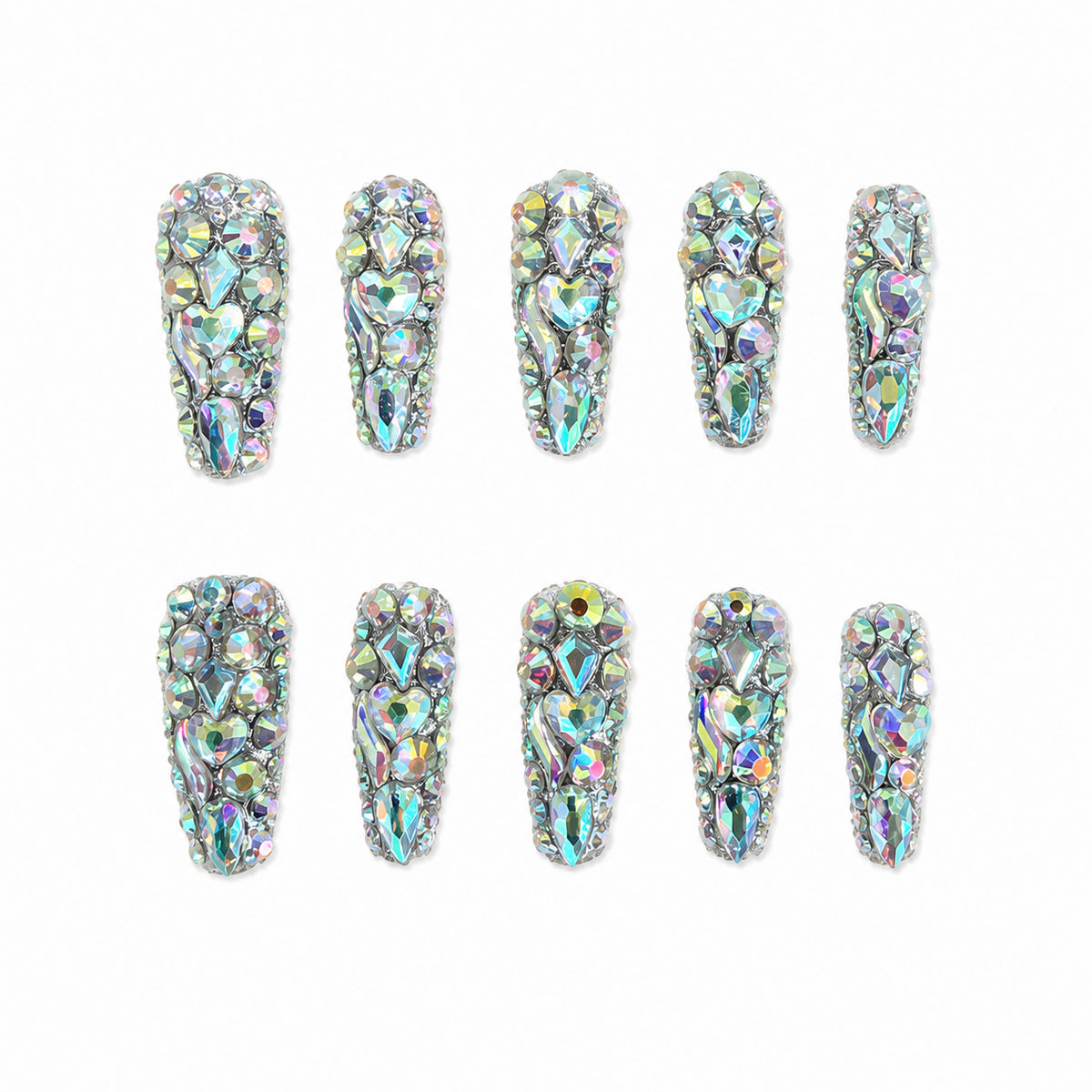 Luxury Rhinestone Press On Nails – Crystal Nail Designs