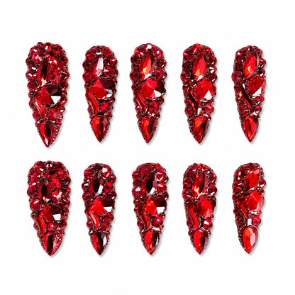Luxury Rhinestone Press On Nails – Crystal Nail Designs