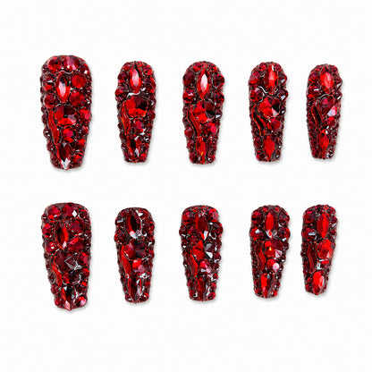 Luxury Rhinestone Press On Nails – Crystal Nail Designs