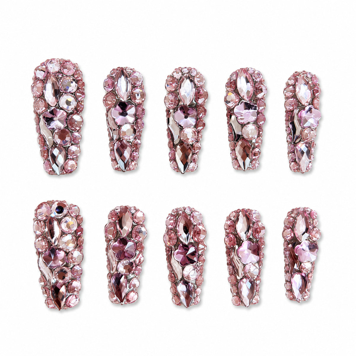 Luxury Rhinestone Press On Nails – Crystal Nail Designs