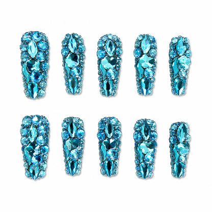 Luxury Rhinestone Press On Nails – Crystal Nail Designs